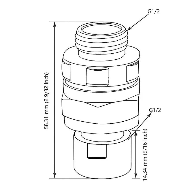 Adaptador giratório da cabeça do chuveiro