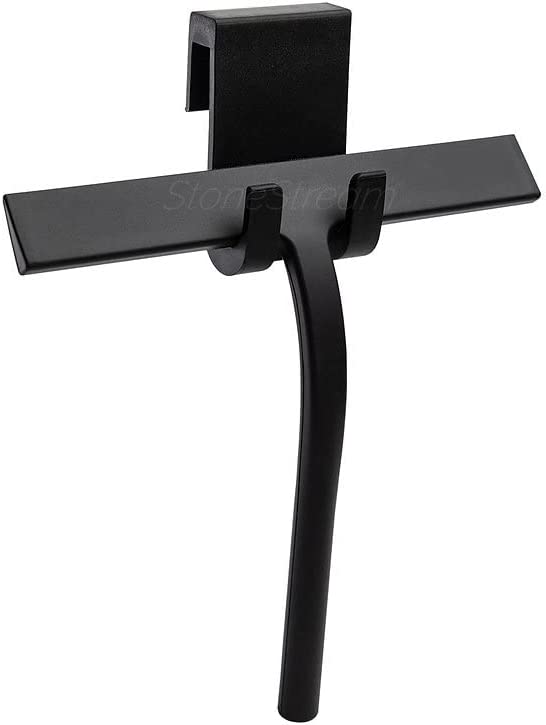 Rodo limpador de tela de chuveiro - preto fosco