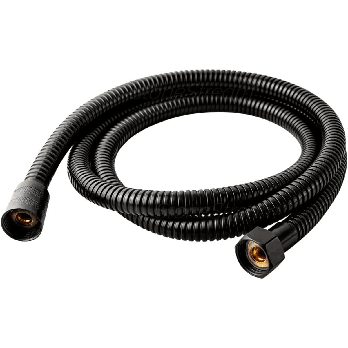 Mangueira de chuveiro portátil de 1,5 m - preto fosco