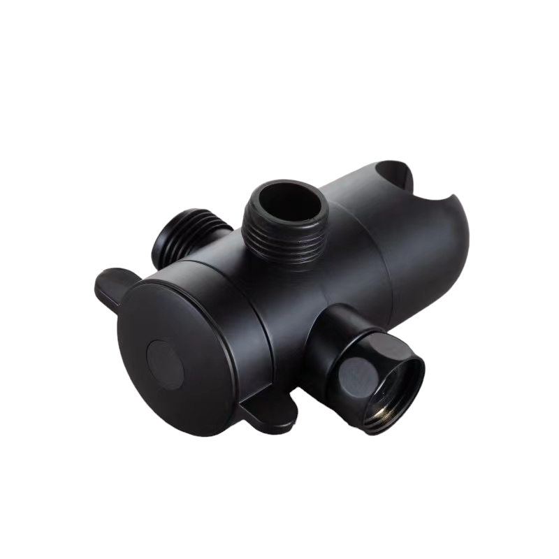 Desviador de Chuveiro de 3 Vias - Preto