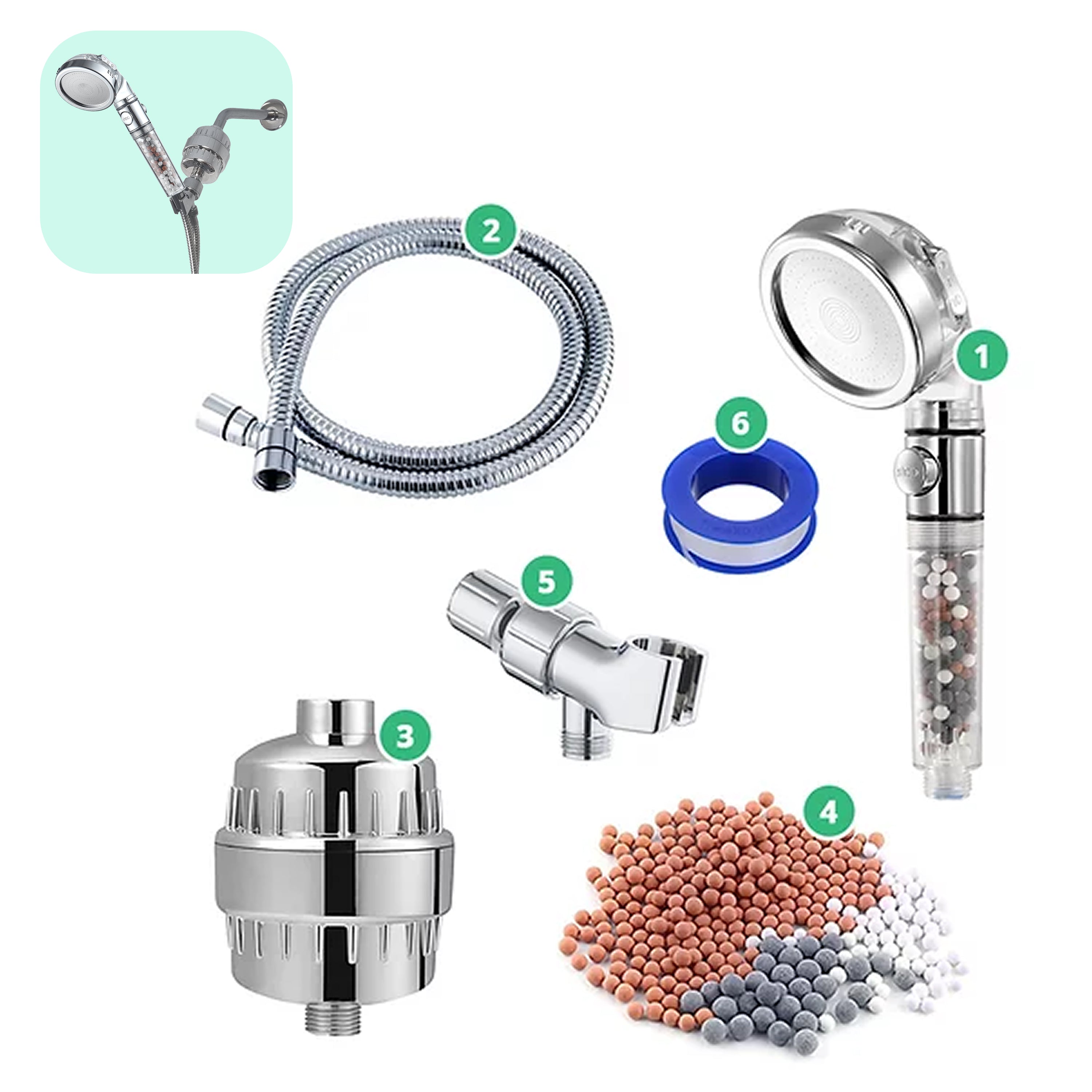 Kit de filtragem de água dura ecopower
