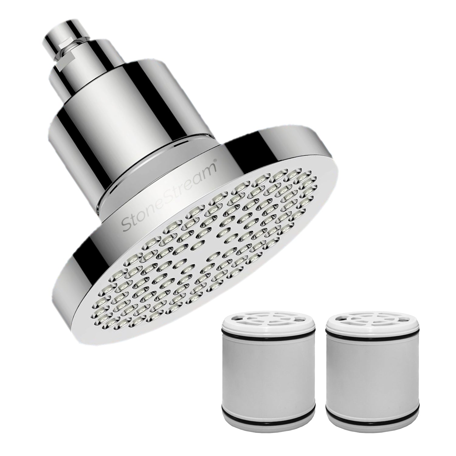 Filtered Shower Head with Rainfall Spray