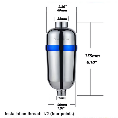 Filtro de chuveiro de água dura avançada