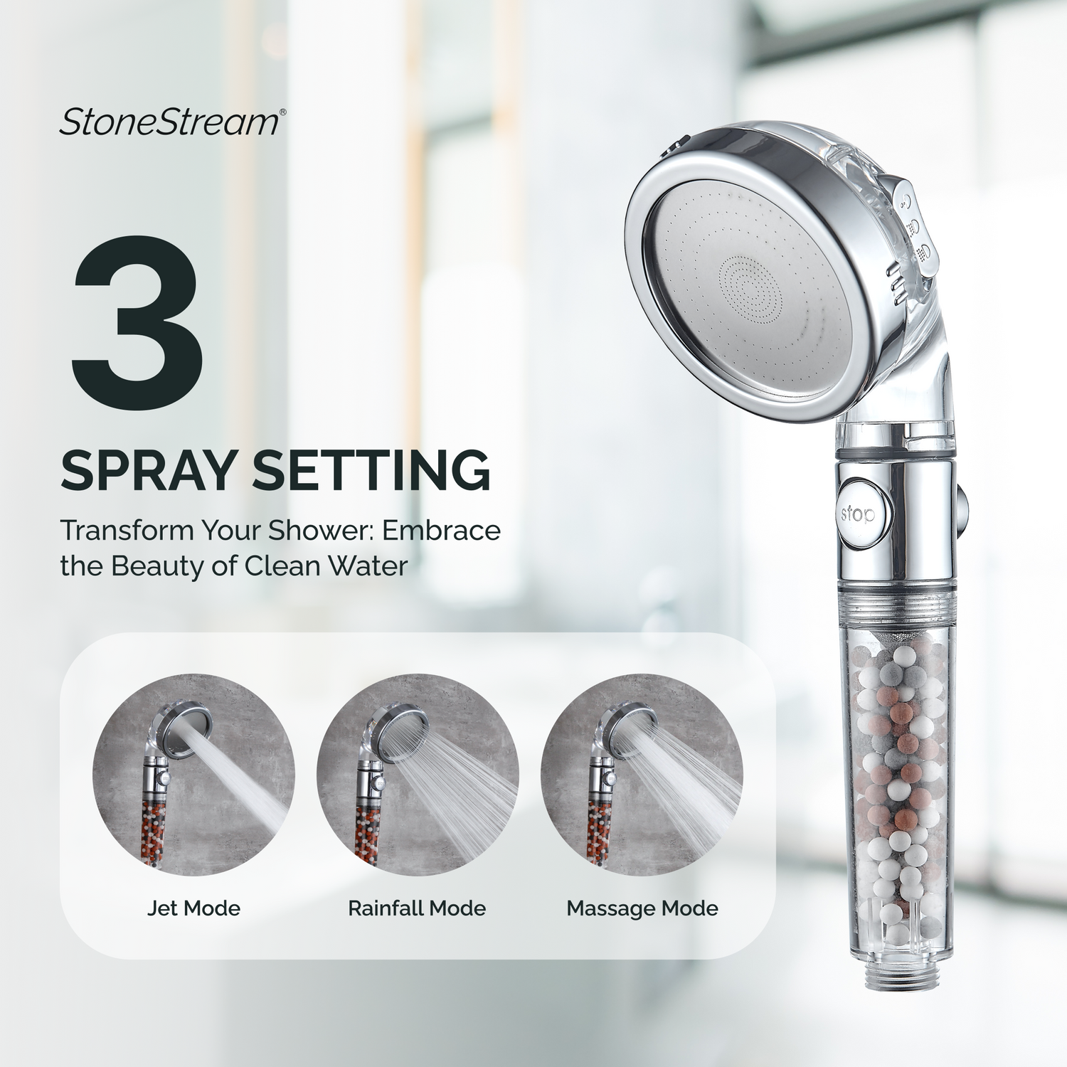 EcoPower Shower Head