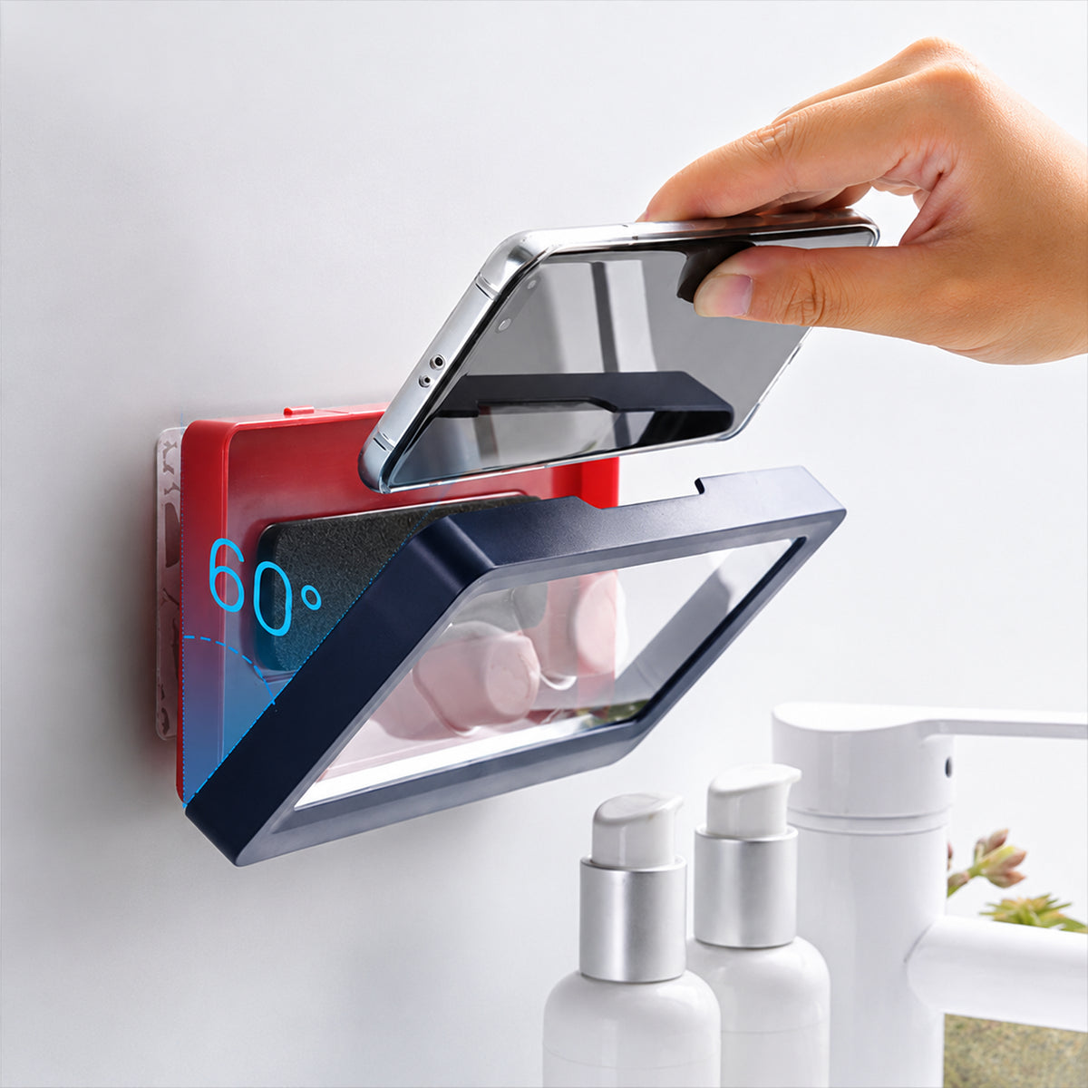 StoneStream - Suporte de telemóvel à prova de água para parede
