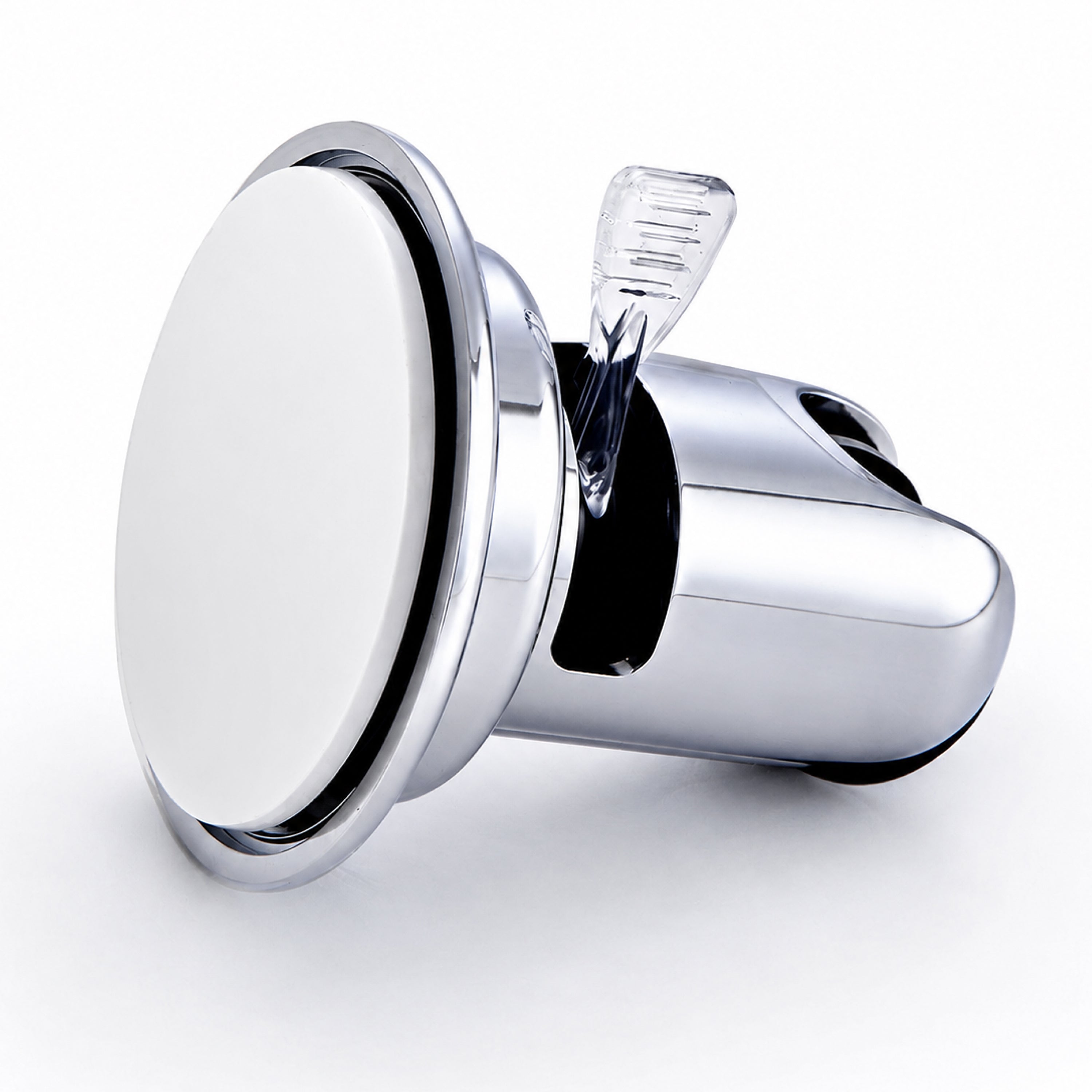 Support pommeau de douche à ventouse réglable chromé
